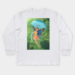 Fairy of Amazon Forest Kids Long Sleeve T-Shirt